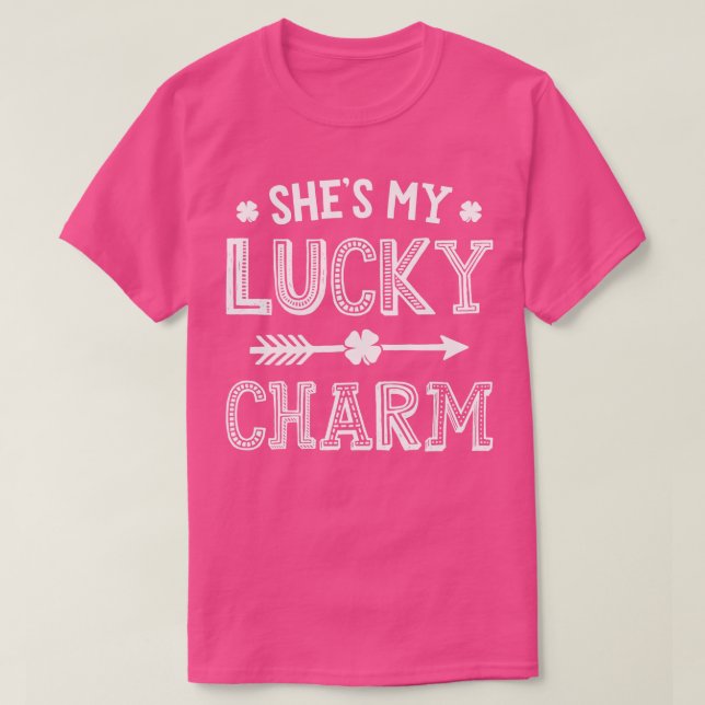 St Patricks Day Paare Shmy Lucky Charm Matchi T-Shirt (Design vorne)