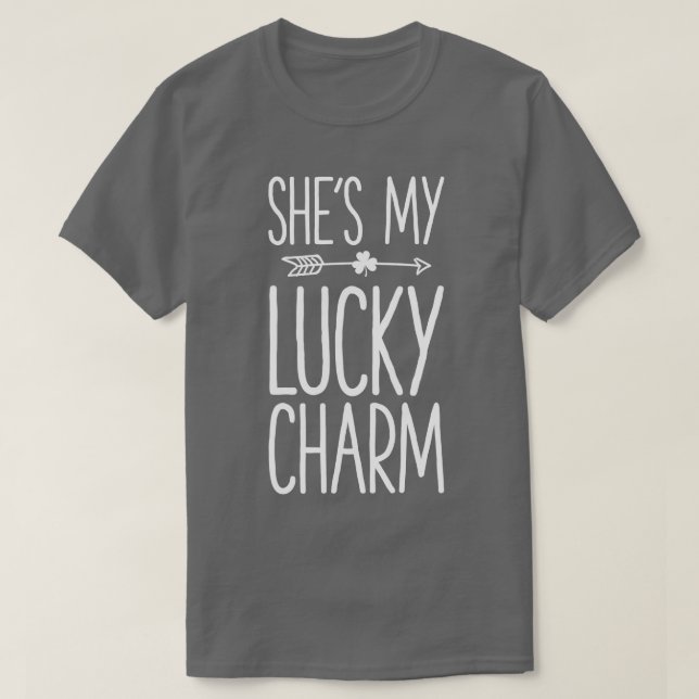 St Patricks Day Paare Shmy Lucky Charm Matchi T-Shirt (Design vorne)