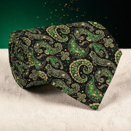 St. Patrick's Day Paisley Custom Necktie Krawatte