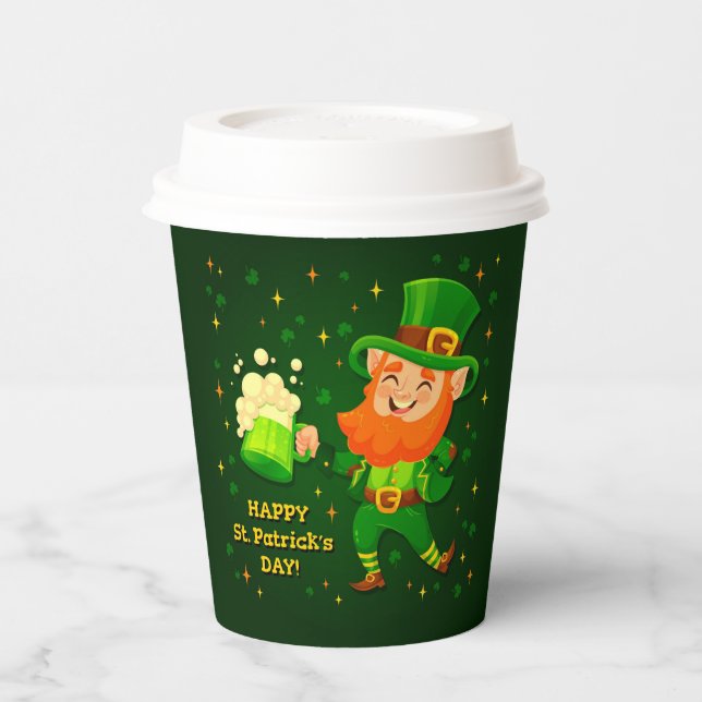 St Patrick's Day Paper Cups Pappbecher (Links)