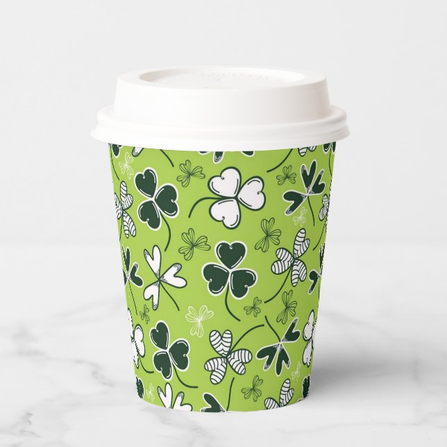 St Patrick's Day Paper Cups Pappbecher (Links)