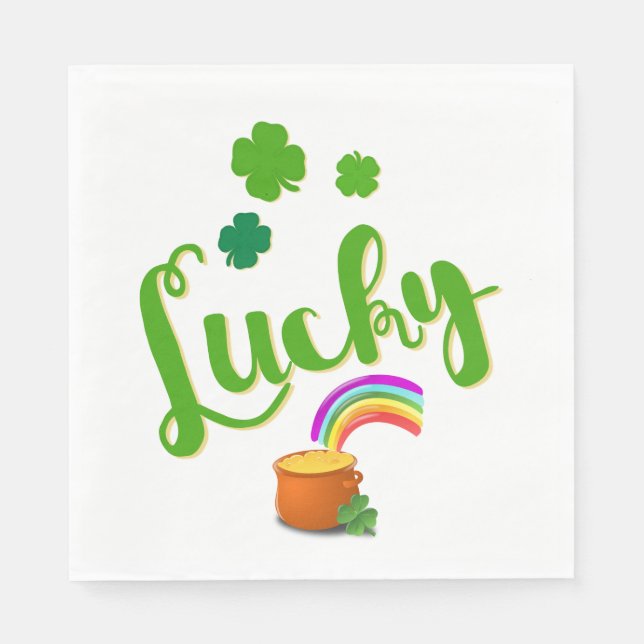 St. Patrick's Day Paper Napkins Serviette (Vorderseite)