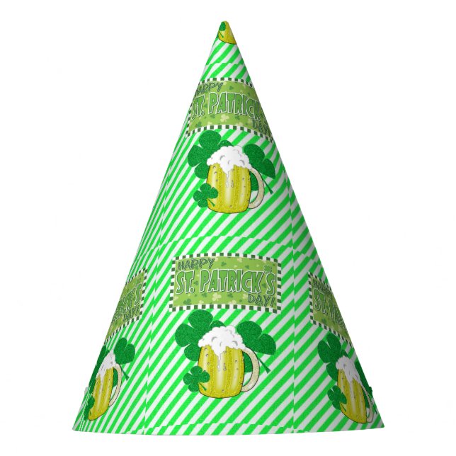 St. Patrick's Day Paper Partyhütchen (Vorderseite)