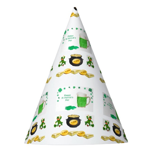 St. Patrick's Day Paper Partyhütchen (Vorderseite)
