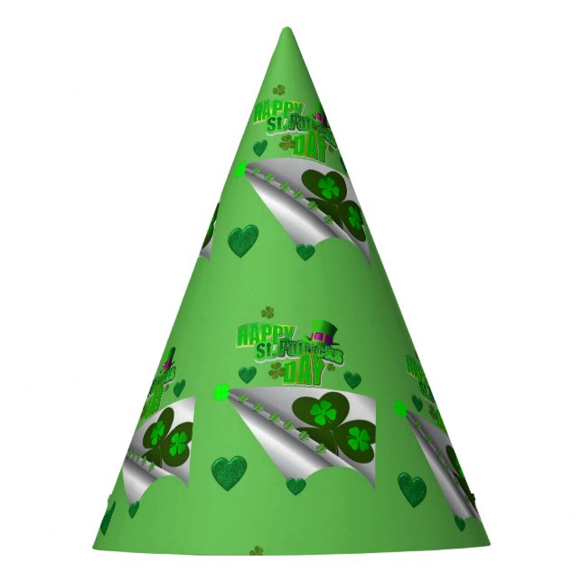 St. Patrick's Day Paper Partyhütchen (Vorderseite)