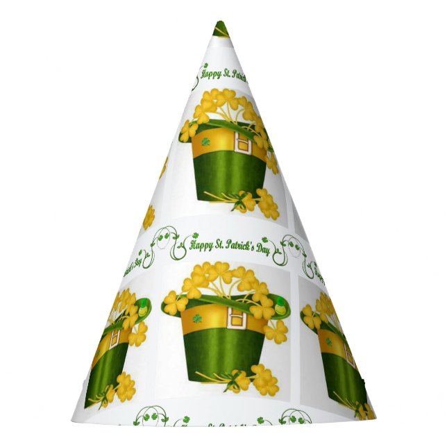 St. Patrick's Day Paper Partyhütchen (Vorderseite)