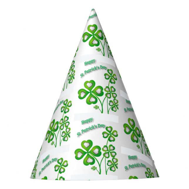 St. Patrick's Day Paper Partyhütchen (Vorderseite)