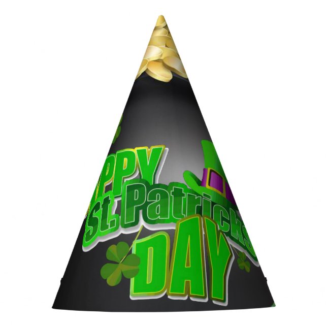 St. Patrick's Day Paper Partyhütchen (Vorderseite)