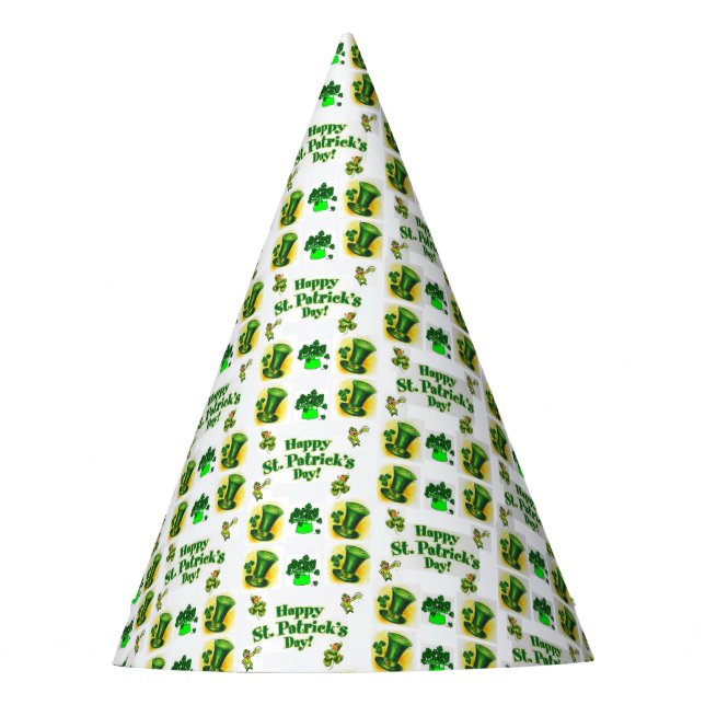 St. Patrick's Day Paper Partyhütchen (Vorderseite)