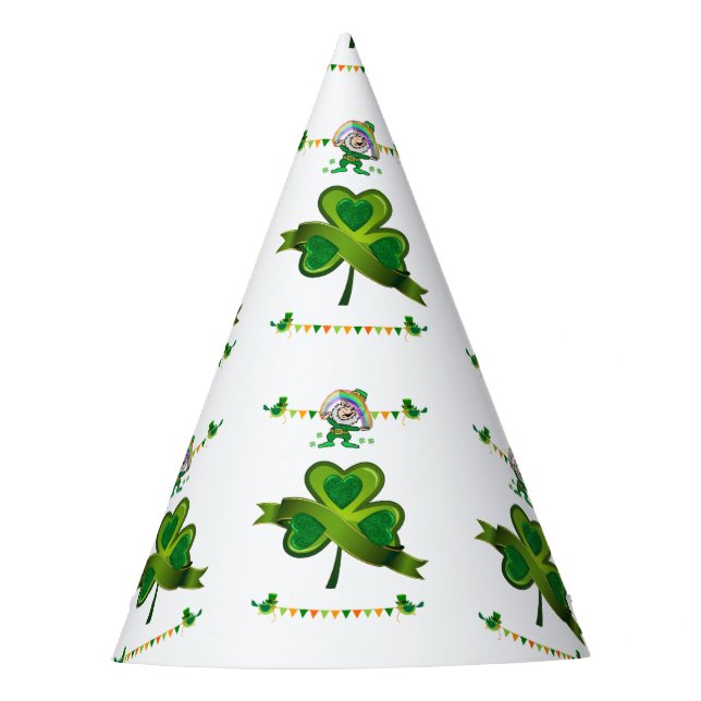 St. Patrick's Day Paper Partyhütchen (Vorderseite)