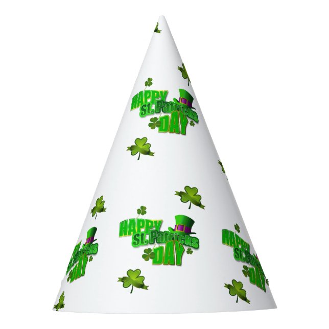 St. Patrick's Day Paper Partyhütchen (Vorderseite)