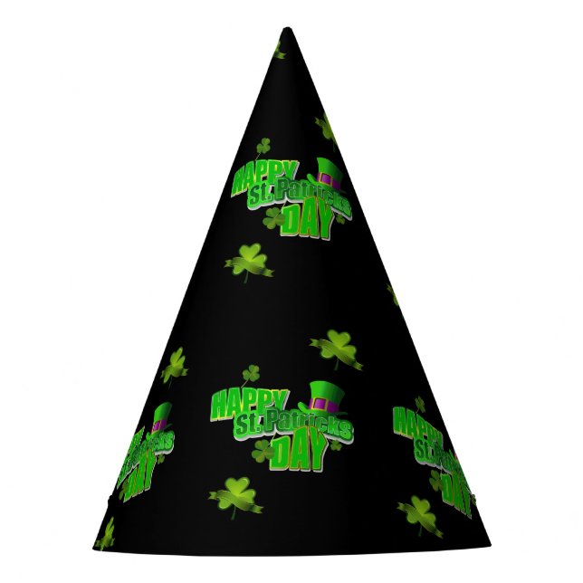 St. Patrick's Day Paper Partyhütchen (Vorderseite)