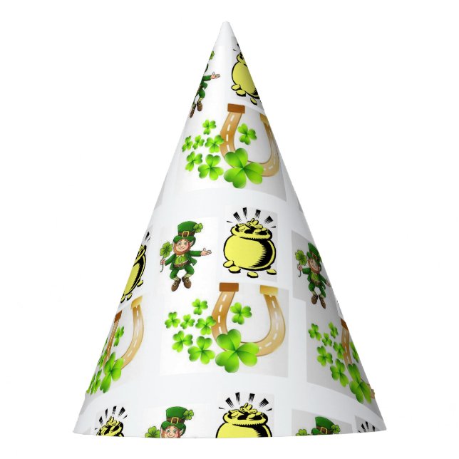 St. Patrick's Day Paper Partyhütchen (Vorderseite)