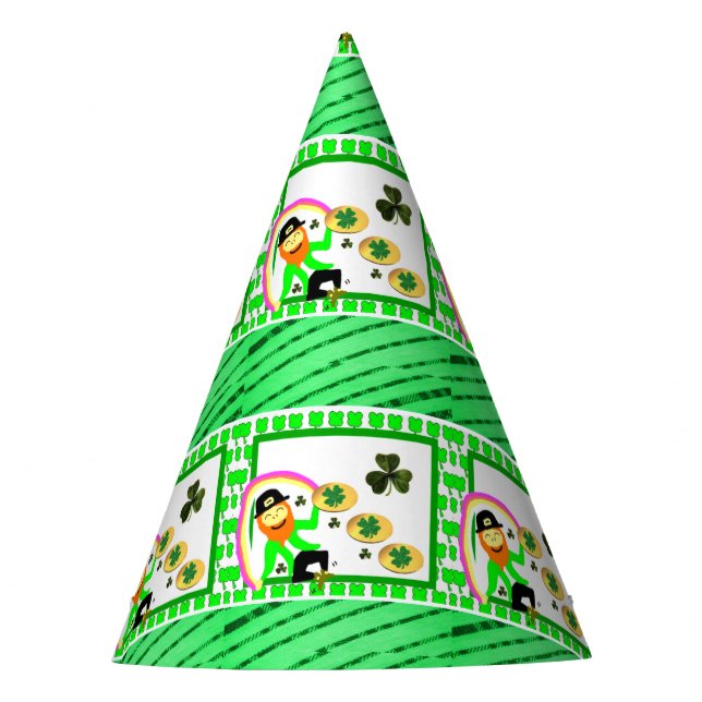 St. Patrick's Day Paper Partyhütchen (Vorderseite)