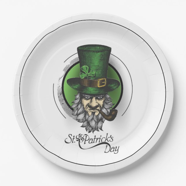St Patrick's Day Paper Plate Pappteller (Vorderseite)
