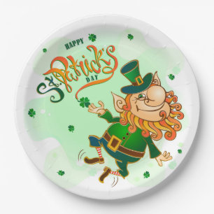 St Patrick's Day Paper Plate Pappteller