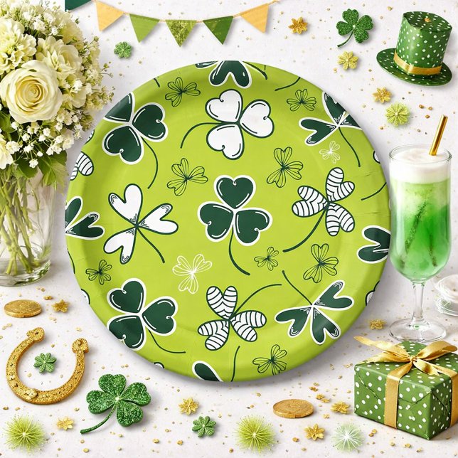 St Patrick's Day Paper Plate Pappteller (Von Creator hochgeladen)