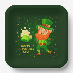 St Patrick's Day Paper Plate Pappteller