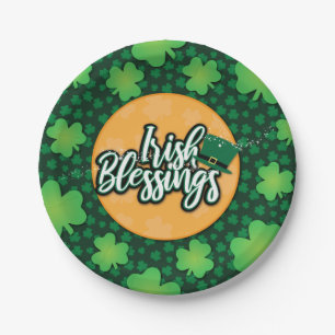 St Patrick's Day Paper Plate Pappteller