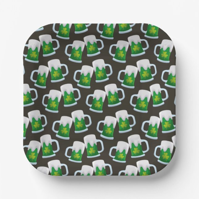 St Patrick's Day Paper Tellers Pappteller (Vorderseite)