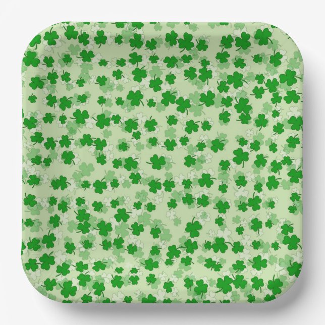 St Patrick's Day Paper Tellers Pappteller (Vorderseite)