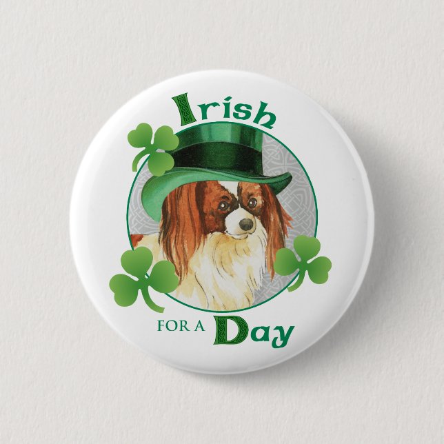 St. Patrick's Day Papillon Button (Vorderseite)