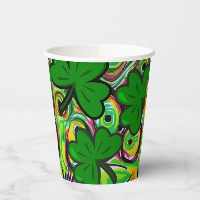 St. Patrick's Day Pappbecher (Links)
