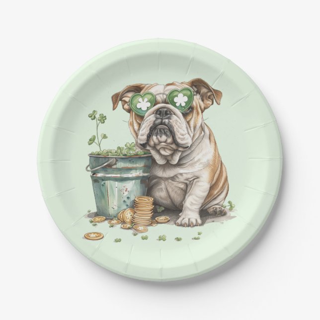 St. Patrick's Day Pappteller (Vorderseite)