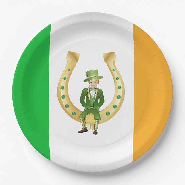 St. Patrick's Day Pappteller (Vorderseite)
