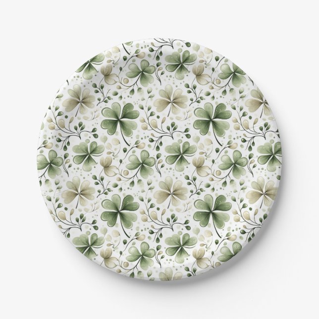 St. Patrick's Day Pappteller (Vorderseite)