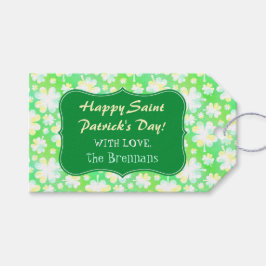St Patricks Day Party Custom Green Kleeblatt Cloue Geschenkanhänger