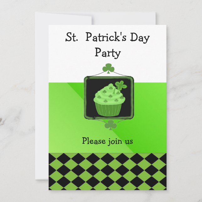 St. Patrick's Day Party Einladung (Vorderseite)
