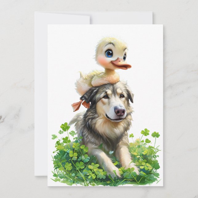 St. Patrick's Day Party Einladung: Duckling Einladung (Vorderseite)