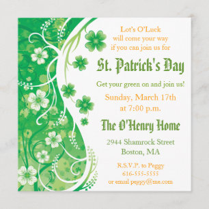 St. Patrick's Day-Party-Einladung Einladung