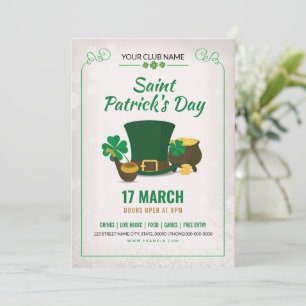 St. Patricks Day Party-Einladung Einladung