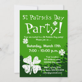 St Patricks Day Party Einladungen | Anpassbar