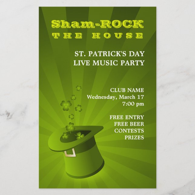 St. Patrick's Day Party Flyer (Vorne)