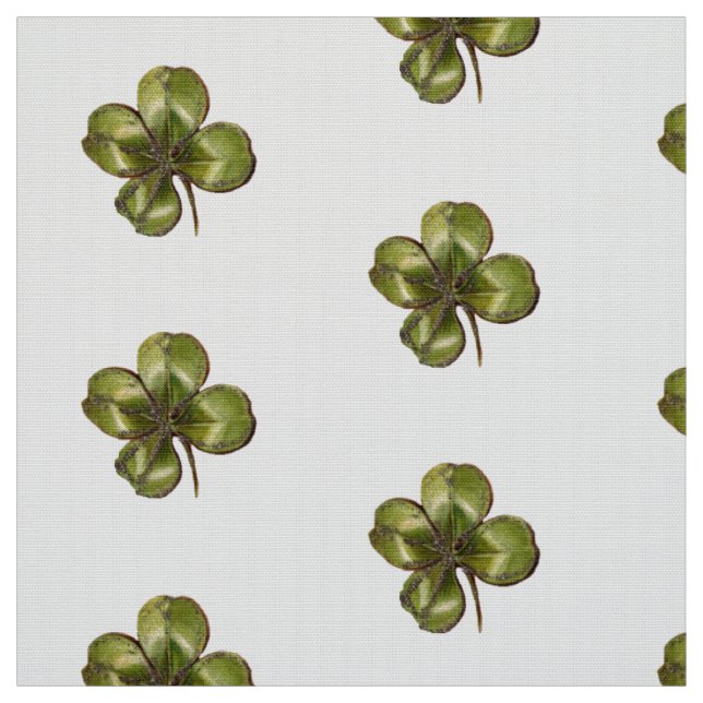 ST PATRICK'S DAY PARTY GREEN IRISH KLEEBLATT STOFF (Muster)