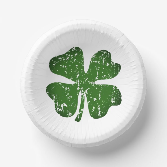 St Patrick's Day Party grünes Papier Soup Bowls Pappteller (Vorderseite)
