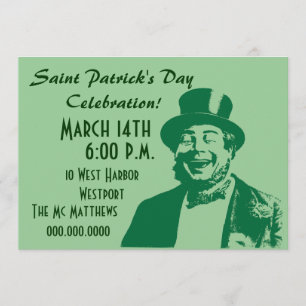 St. Patrick's Day Party Ire Irish-Einladung Einladung