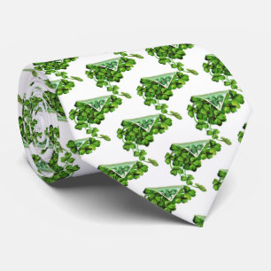 ST PATRICK'S DAY PARTY / KLEEBLÄTTER UND HORSESHOE KRAWATTE