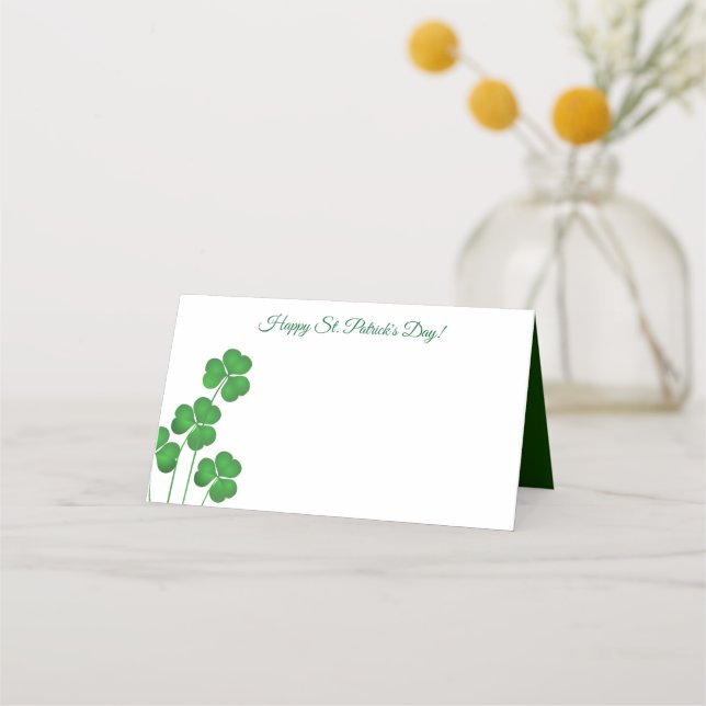St. Patrick's Day Party Name Platzkarte (Vorderseite)