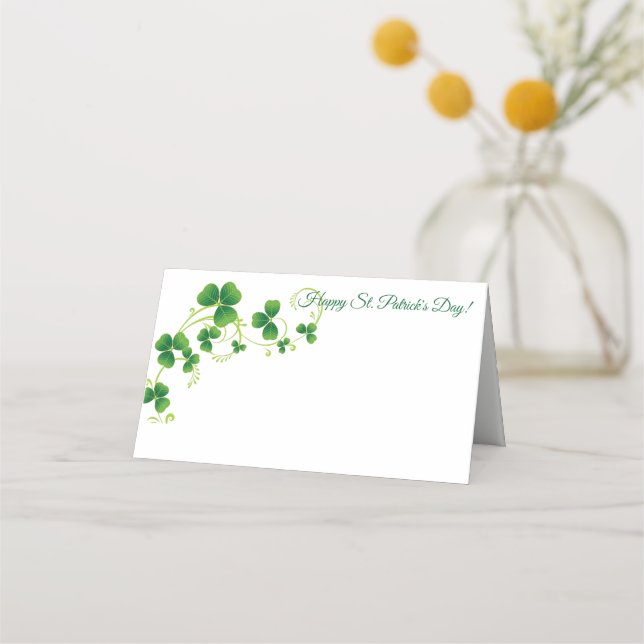 St. Patrick's Day Party Name Platzkarte (Vorderseite)
