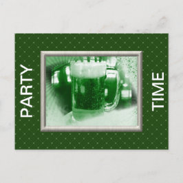 St. Patrick's Day Party Postcard Einladung