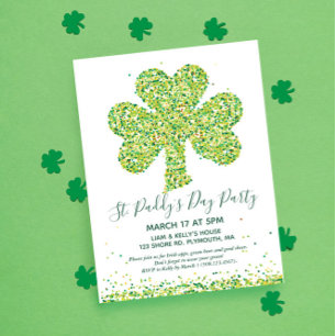 ST. PATRICK'S DAY Party Sharmock Postkarte