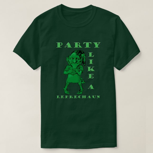 St. Patrick's Day Party Wie ein Leprechaun Mens T T-Shirt (Design vorne)