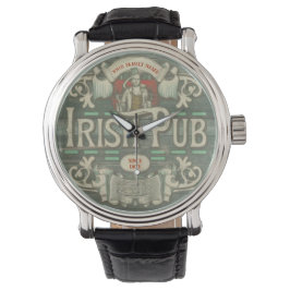 St Patrick's Day Personalisiert Irish Pub Armbanduhr