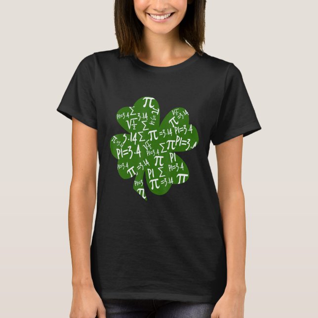 St Patrick's Day PI T Shirt Green Kleeblatt PI T-S (Vorderseite)