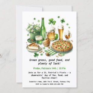 St. Patrick's Day Picnic - Lucky Fun Einladung