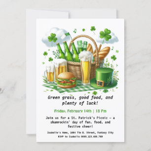 St. Patrick's Day Picnic Lucky Fun Under the Green Einladung